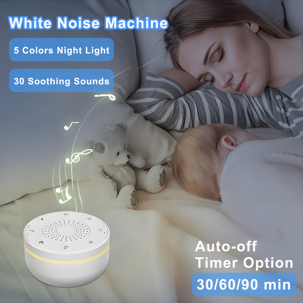 White Noise Machine Sleep - Машинка для белого шума для младенцев,