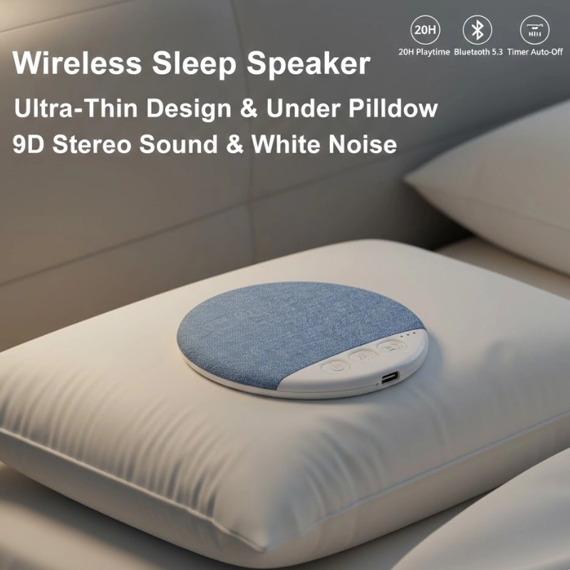 White Noise Machine Sleep - Беспроводная Bluetooth-колонка-подушка для сна, музыкальный плеер