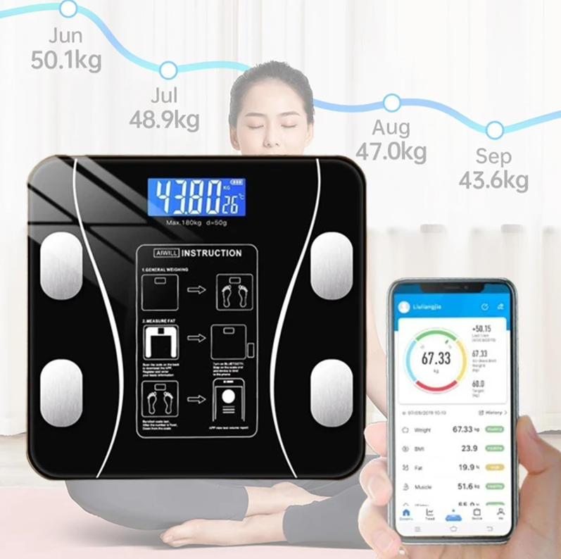 Digital Body Weight Scale - USB интеллектуальные точные весы для измерения