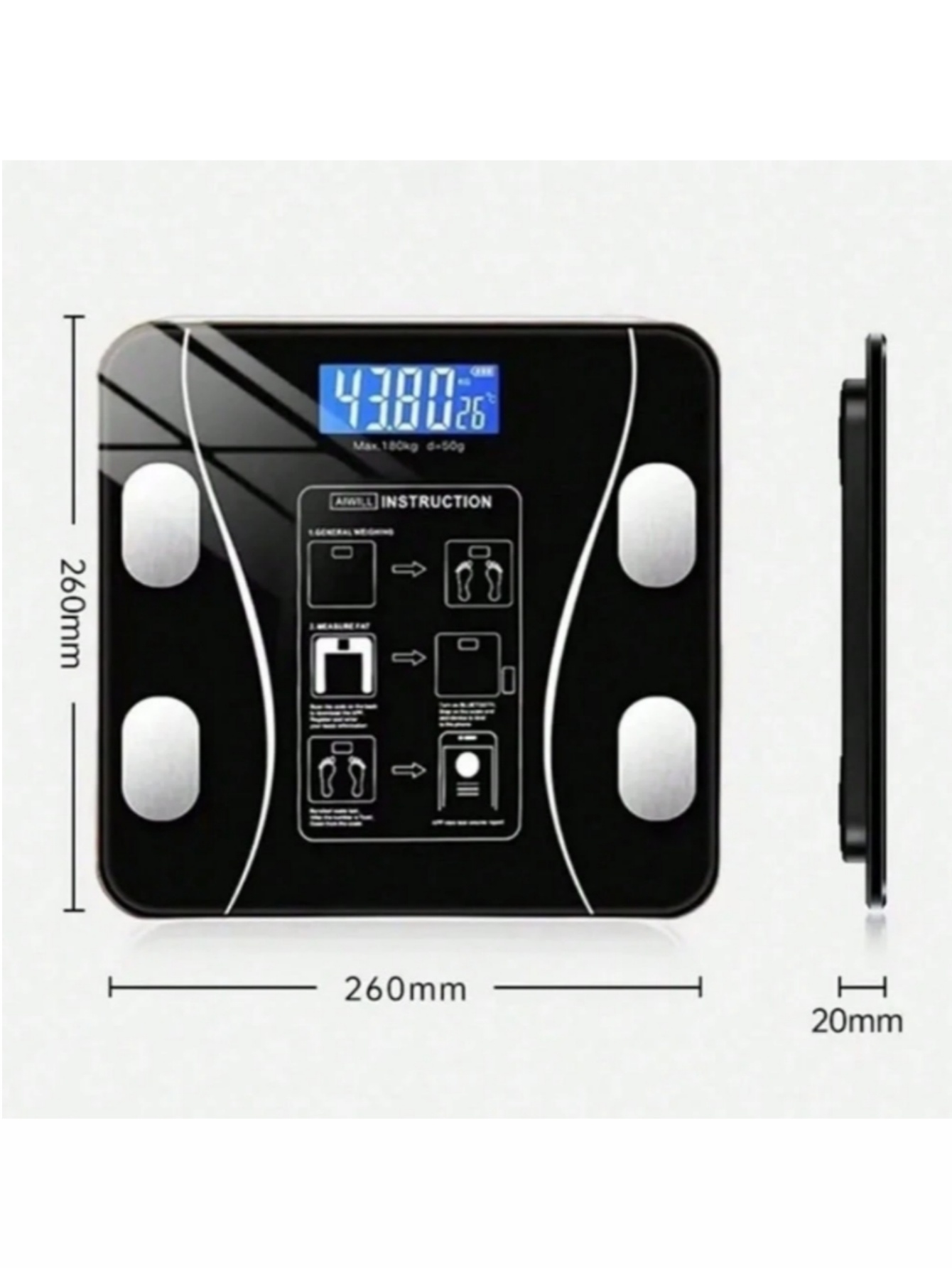 Высокоточные USB-перезаряжаемы – обзор и цена Digital Body Weight Scale