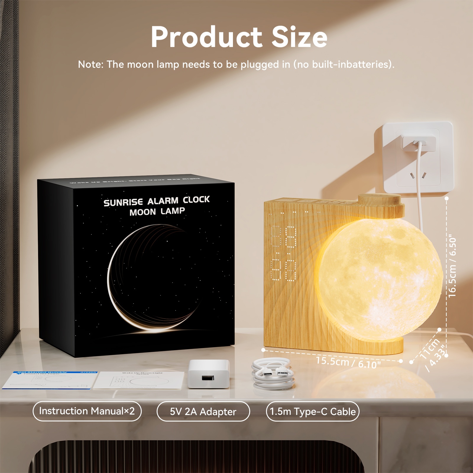 Ночник-лампа «Луна» с будильни – обзор и цена White Noise Machine Sleep